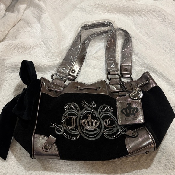 Juicy Couture Handbags - Juicy Couture Black and Metallic Shoulder Bag